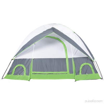 Best Choice Products 4 Person Camping Tent Family Outdoor Sleeping Dome Water Resistant W/ Carry Bag